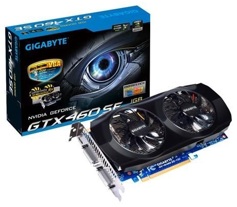 GIGABYTE GeForce GTX 460 SE 730Mhz PCI-E 2.0 1024Mb 3400Mhz 256 bit 2xDVI Mini-HDMI HDCP