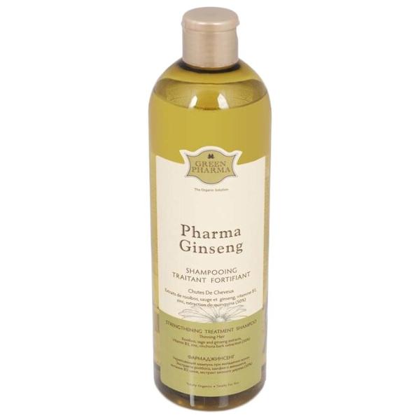 GreenPharma шампунь Pharma Ginseng укрепляющий при выпадении волос
