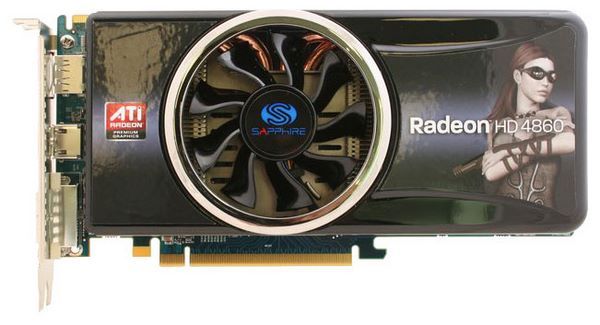 Sapphire Radeon HD 4860 700Mhz PCI-E 2.0 512Mb 3000Mhz 256 bit DVI HDMI HDCP
