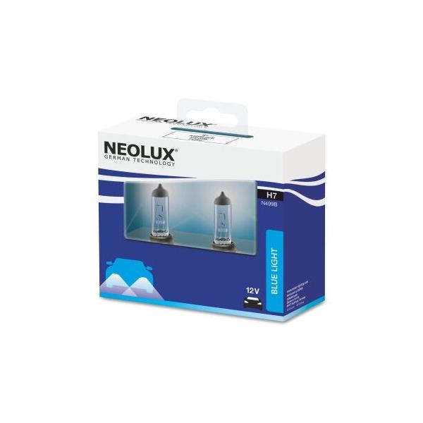 Лампа автомобильная галогенная Neolux Blue Light NL-499B2 H7 55W 2 шт.