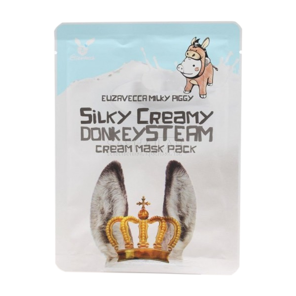 Elizavecca Маска тканевая Silky Creamy Donkey Steam Cream с паровым кремом