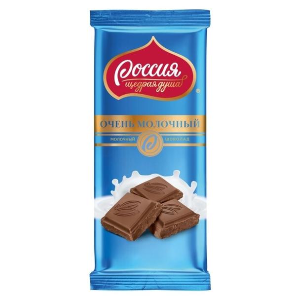 Шоколад Россия - Щедрая душа! Очень молочный