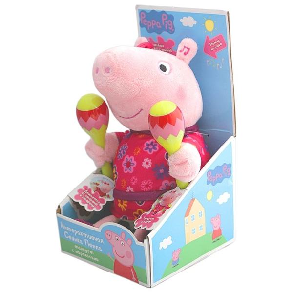 Мягкая игрушка РОСМЭН Peppa pig Пеппа с маракасами 30 см