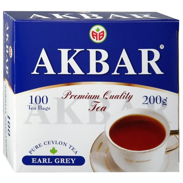 Чай Черный Akbar Earl Grey цейлонский в пакетиках