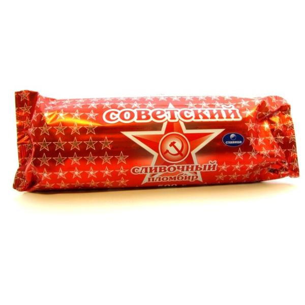 Мороженое Славица Советский пломбир сливочный, 500 г