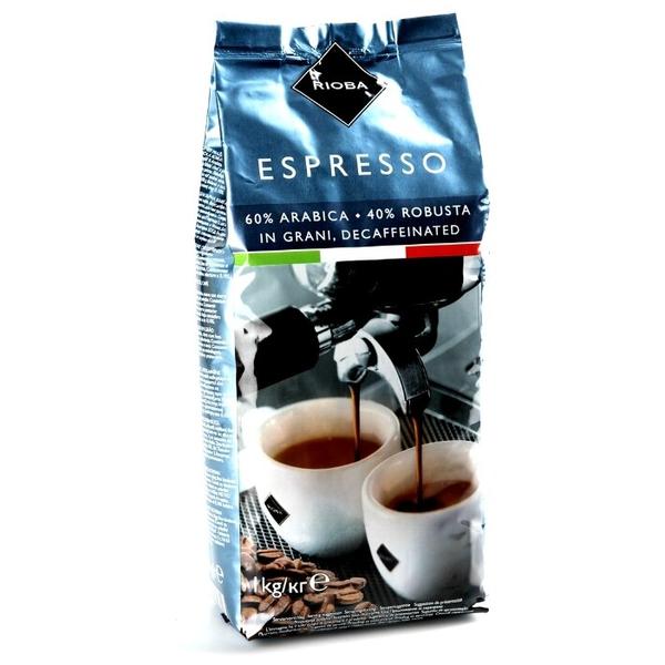Кофе в зернах Rioba Espresso Decaffeinated