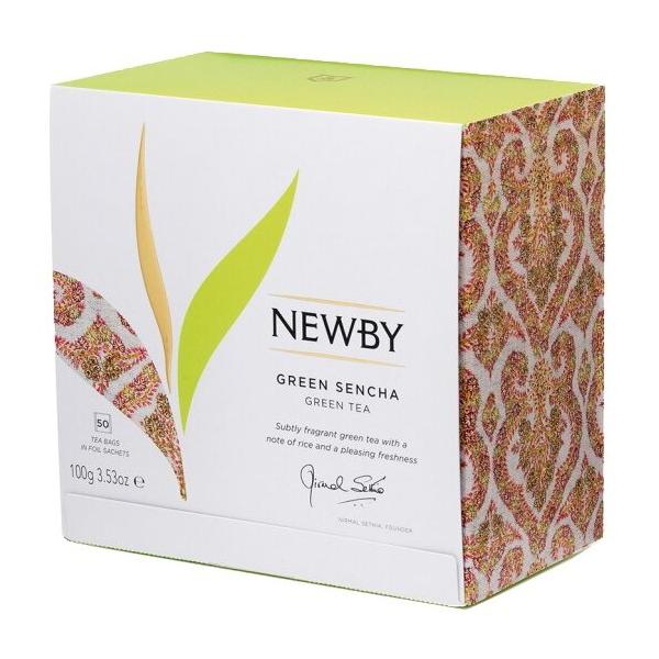 Чай зеленый Newby Green sencha в пакетиках