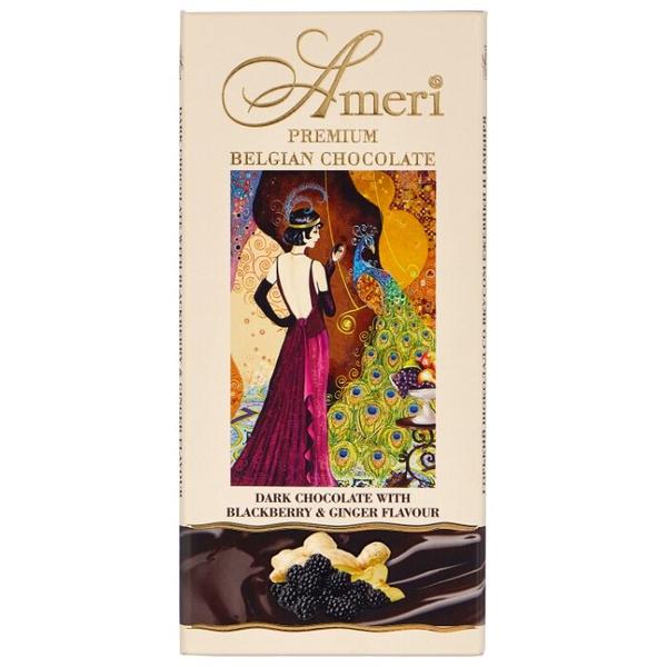 Шоколад Ameri горький с имбирем и ежевикой