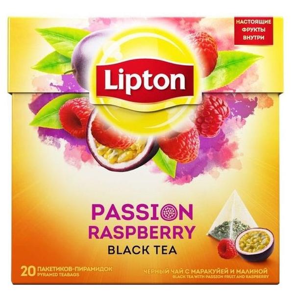 Чай черный Lipton Passion Raspberry в пирамидках