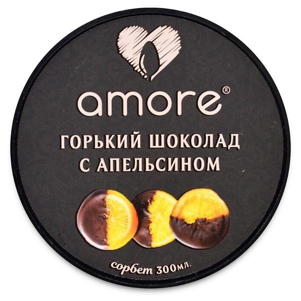 Мороженое AMORE сорбет Горький шоколад с апельсином 300 мл