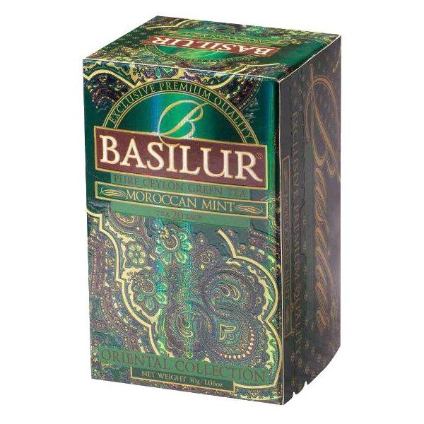 Чай зеленый Basilur Oriental collection Moroccan mint в пакетиках