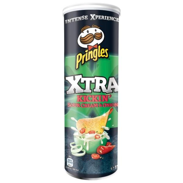 Чипсы Pringles Xtra картофельные Kickin' Sour Cream & Onion