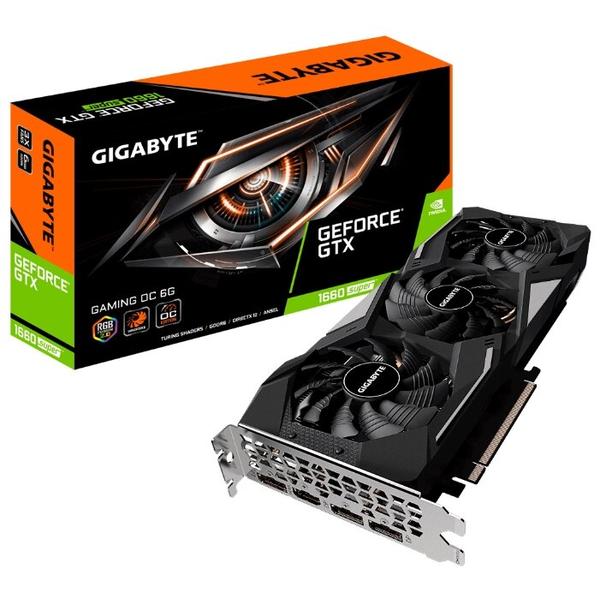 GIGABYTE GeForce GTX 1660 SUPER 1860MHz PCI-E 3.0 6144MB 14000MHz 192 bit 3xDisplayPort HDMI HDCP GAMING OC