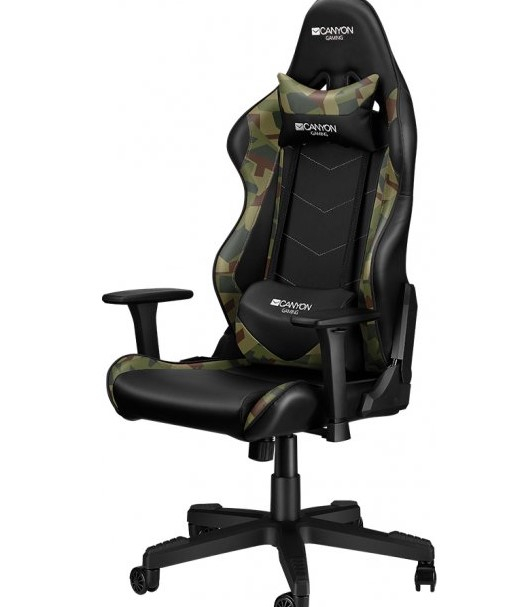 Кресло игровое CANYON Gaming CND-SGCH4AO Black+camouflage pattern