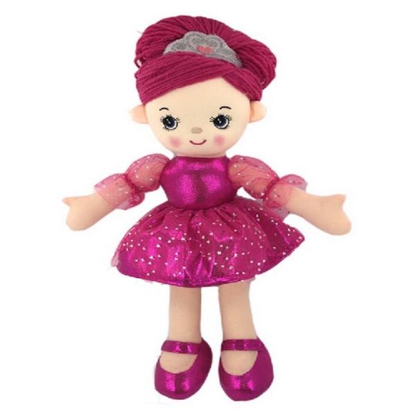 Мягкая игрушка ABtoys Кукла балерина розовая 30 см