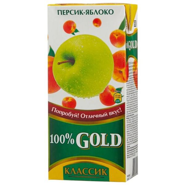 Напиток сокосодержащий 100% Gold Персик-Яблоко