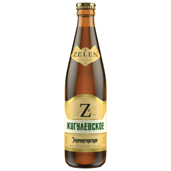 Пиво светлое Zelen Жигулевское 0.5 л
