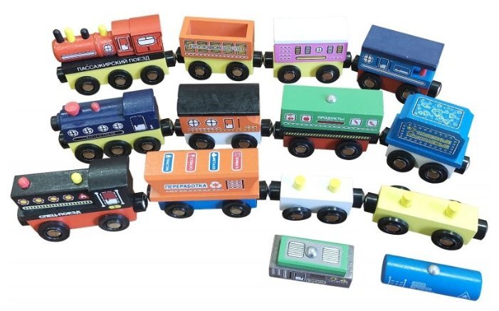 База игрушек Стартовый набор «Деревянный поезд», ДП-3