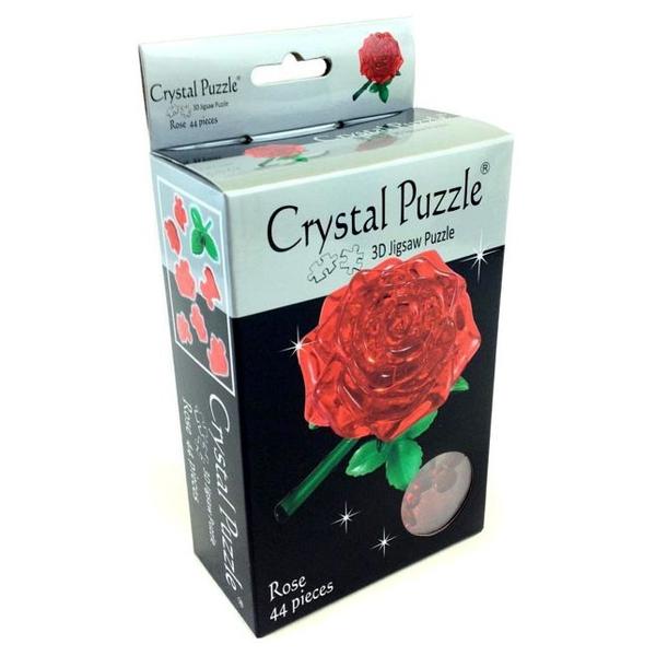 3D-пазл Crystal Puzzle Красная роза (90113), 44 дет.