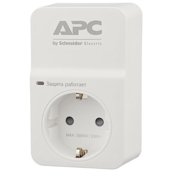 Сетевой фильтр APC by Schneider Electric PM1W-RS, 1 розетка, с/з, 16А