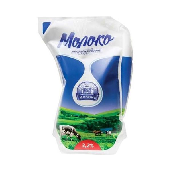 Молоко Томское молоко пастеризованное 3.2%, 0.9 кг