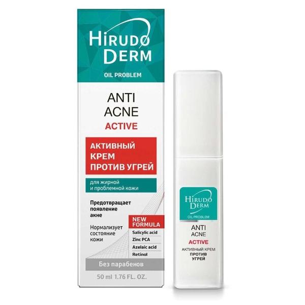 Hirudo Derm Активный крем против угрей Anti Acne Active