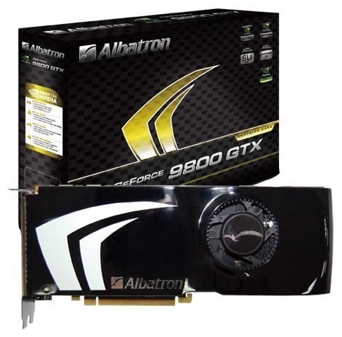 Albatron GeForce 9800 GTX 675Mhz PCI-E 2.0 512Mb 2200Mhz 256 bit 2xDVI TV HDCP YPrPb