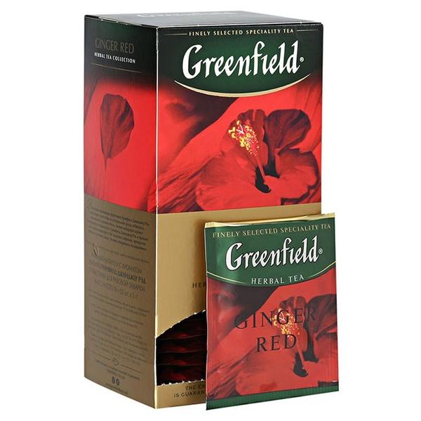 Чайный напиток красный Greenfield Ginger Red в пакетиках