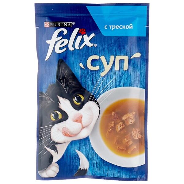 Корм для кошек Felix Суп с треской 48 г