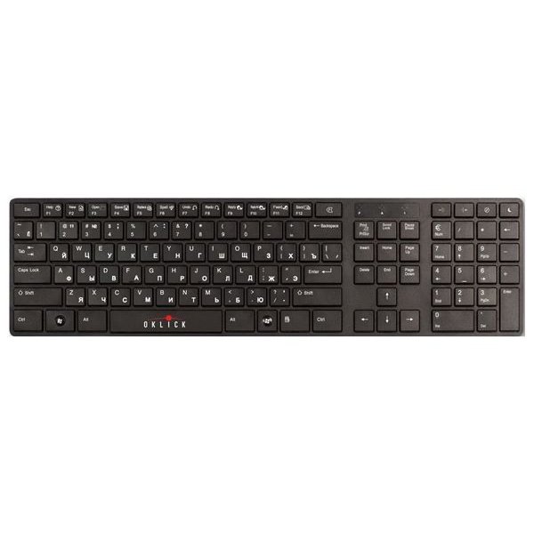 Oklick 555 S Multimedia Keyboard Black USB