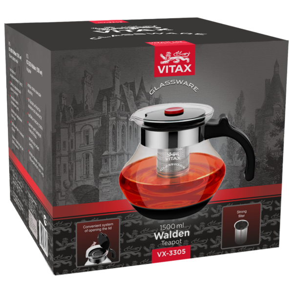Vitax Заварочный чайник Walden VX-3305 1,5 л