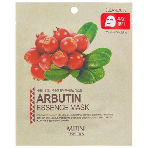 MIJIN Cosmetics тканевая маска Arbutin Essence Mask clearing and refreshing с арбутином
