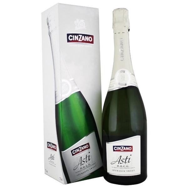 Игристое вино Cinzano Asti Spumante DOCG, gift box 0,75 л