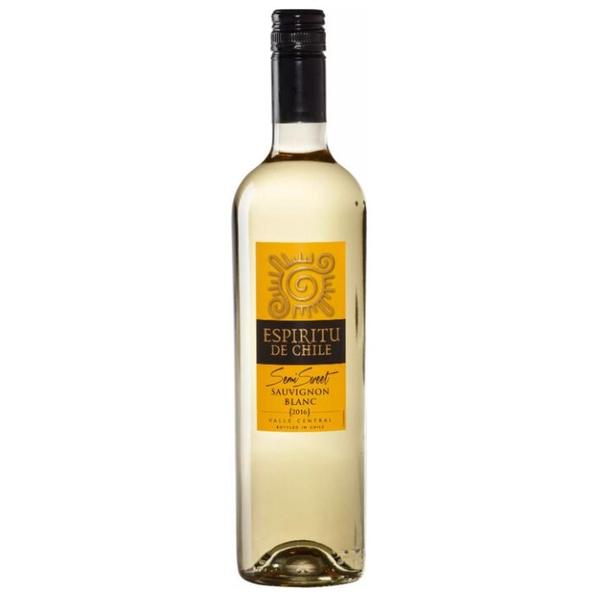 Вино Espiritu de Chile Sauvignon Blanc Semi-Sweet, Valle Central DO 0.75 л