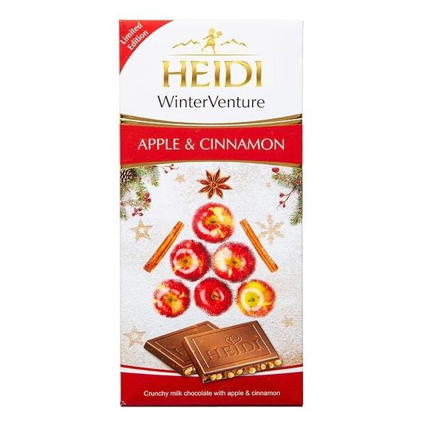 Шоколад Heidi WinterVenture молочный с яблоком и корицей 30%