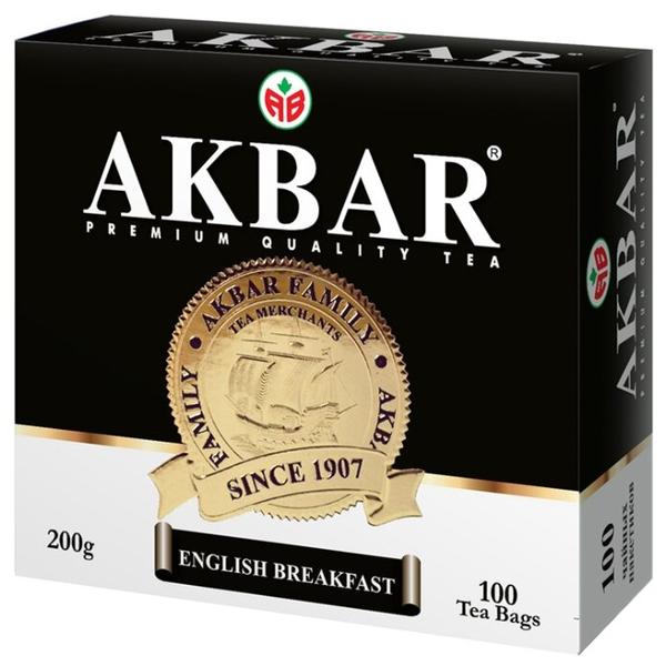 Чай черный Akbar English Breakfast в пакетиках