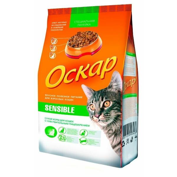 Корм для кошек Оскар Сухой корм для привередливых кошек Sensible