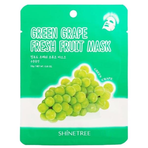Shinetree Тканевая маска с экстрактом зеленого винограда Green Grape Fresh Fruit