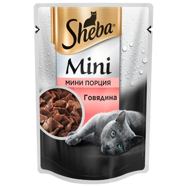 Корм для кошек Sheba Mini с говядиной 50 г (мини-филе)
