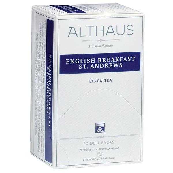 Чай черный Althaus English Breakfast St. Andrews в пакетиках