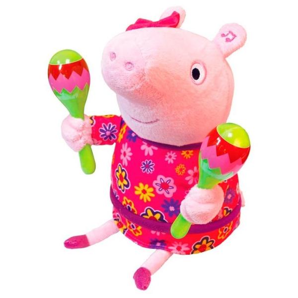 Мягкая игрушка РОСМЭН Peppa pig Пеппа с маракасами 30 см