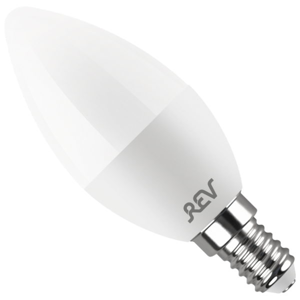 Лампа светодиодная REV 32349 5, E14, C37, 7Вт