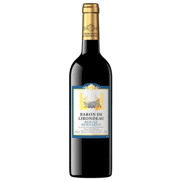 Вино Baron de Lirondeau Rouge Moelleux, 0.75 л