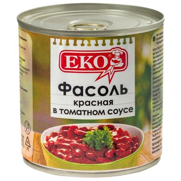 Фасоль красная в томатном соусе EKO жестяная банка 420 г