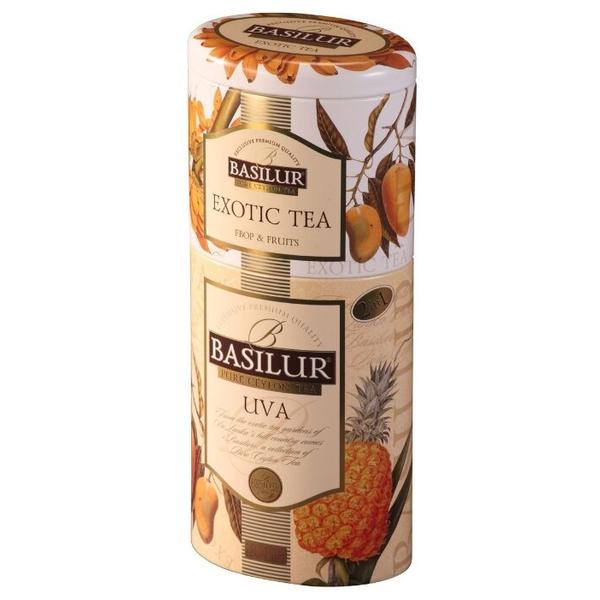 Чай черный Basilur Uva/Exotic tea ассорти подарочный набор