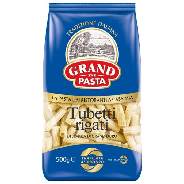 Grand Di Pasta Макароны Tubetti rigati, 500 г