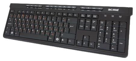 ACME Multimedia Keyboard KM06 Black-Silver USB