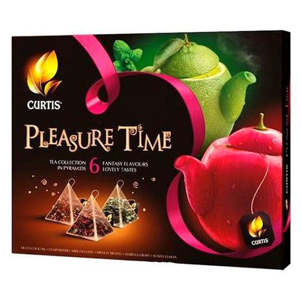 Чай Curtis Pleasure Time ассорти 6 вкусов в пирамидках