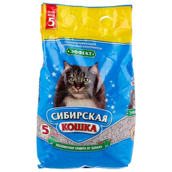 Впитывающий наполнитель Сибирская кошка Эффект 5 л