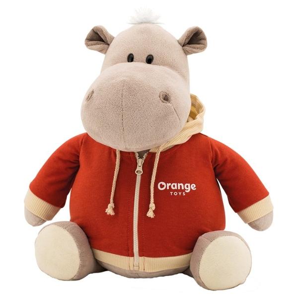 Мягкая игрушка Orange Toys Бегемот в оранжевой толстовке 30 см